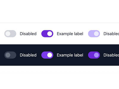 Example toggle controls