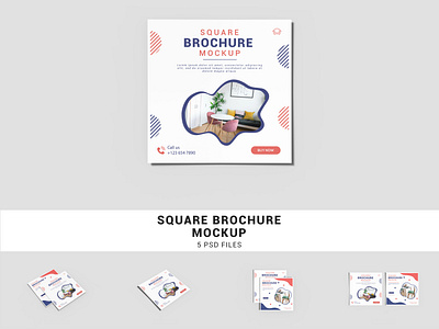 Square Brochure Mockup