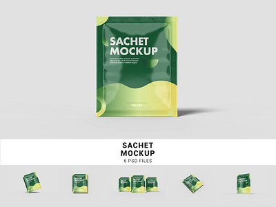 Plastic Sachet Mockup