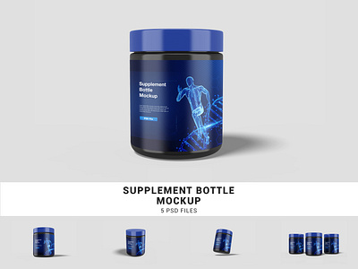 Supplement Bottle Mockup