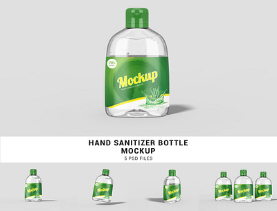 Hand Sanitizer Bottle Mockupp bottle bottle mockup branding mockup hand sanitizer mockup plastic bottle psd mockup transparent bottle