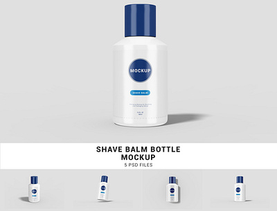 Shave Balm Bottle Mockup bottle mockup branding branding mockup mockup packaging packaging mockup psd psd mockup shave balm shave balm bottle