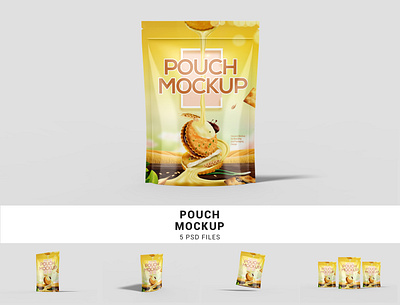 Plastic Pouch Mockup branding branding mockup design mockup mockup design packaging packaging mockup plastic pouch mockup pouch mockup psd psd mockup