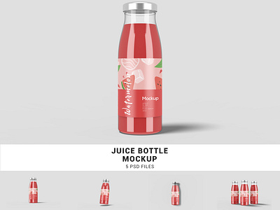 Clear Plastic Juice Jug Mockup - Free Download Images High Quality PNG, JPG