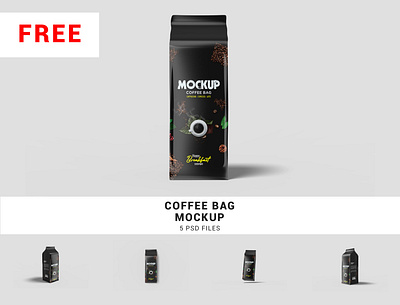 Free Coffee Bag Mockup bag mockup branding branding mockup coffee bag mockup coffee mockup mockup packaging packaging mockup pouch mockup psd psd mockup