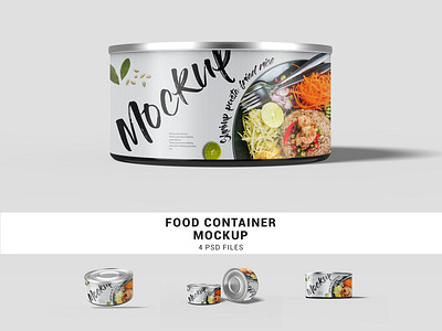 Food Container Mockup