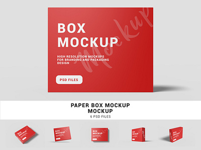 Paper Box Mockup