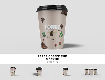 Paper Coffee Cup Mockup branding branding mockup coffee mockup cup mockup mockup packaging packaging mockup paper coffee cup mockup paper cup paper mockup psd psd mockup