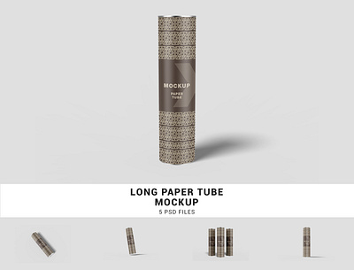 Long Paper Tube Mockup branding branding mockup mockup mockup design packaging packaging mockup paper tube mockup psd psd mockup tube mockup