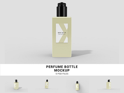 Slim Perfume Bottle Mockup