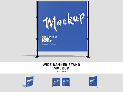 Wide Stand Banner Mockup