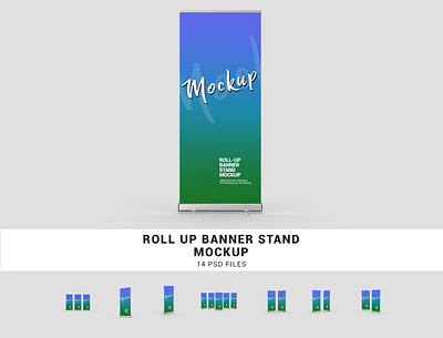 Roll Up Banner Stand Mockup advertising banner banner mockup banner stand mockup branding branding mockup markerting mockup promotional psd psd mockup roll up banner mockup stand mockup