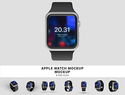 Apple Watch Mockup app mockup apple mockup branding mockup mockup psd psd mockup smartwatch smartwatch mockup uiux watch mockup
