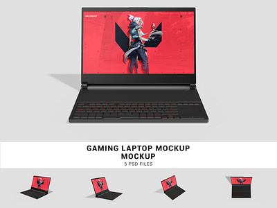 Gaming Laptop Mockup Bundle