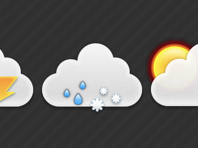 Weather Big icons iphone weather