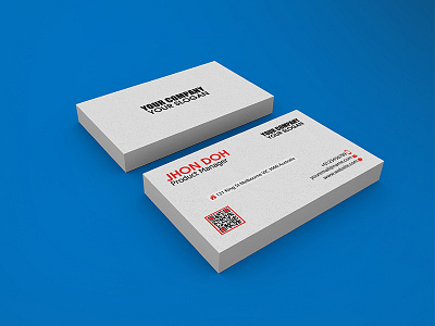 3 Realistic Business Card Mock-up
