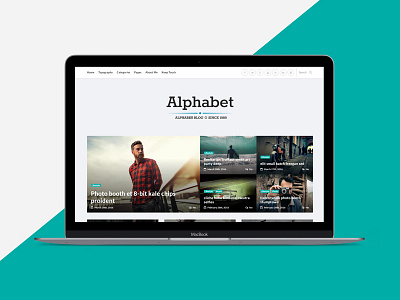 Alphabet - A Responsive WordPress Blog Theme alphabet blog blogging clean creative instagram minimal modern readability simple typography white