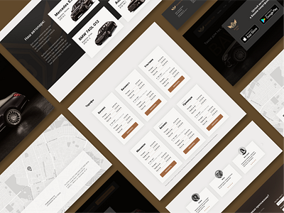 BAVARIA TAXI website design concept design typography ui ux webdesign