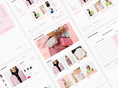 Chiara Ferragni online store design concept design figma typography ui ux webdesign