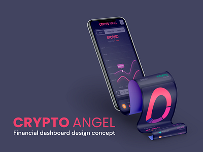 CRYPTOANGEL. Financial dashboard design concept crypto dashboard design figma finance ui ux webdesign