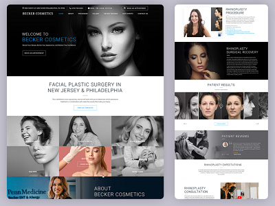 Facial Plastic Surgery Web Design branding creative design graphic design