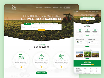 Agriculture Equipment Website Design