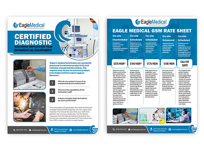 Flyer Design for Biomedical Equipment branding creative design graphic design