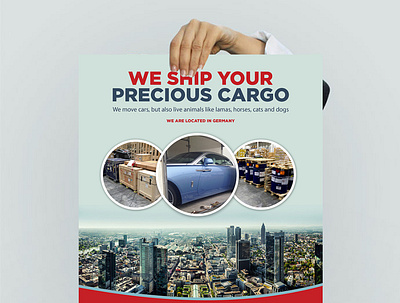Leaflet Design For A Cargo Firm in Germany branding creative design graphic design