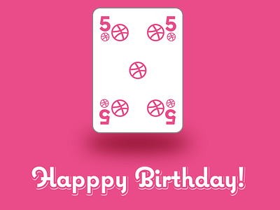 Dribbble5years 5 birthday dribbble happpy years