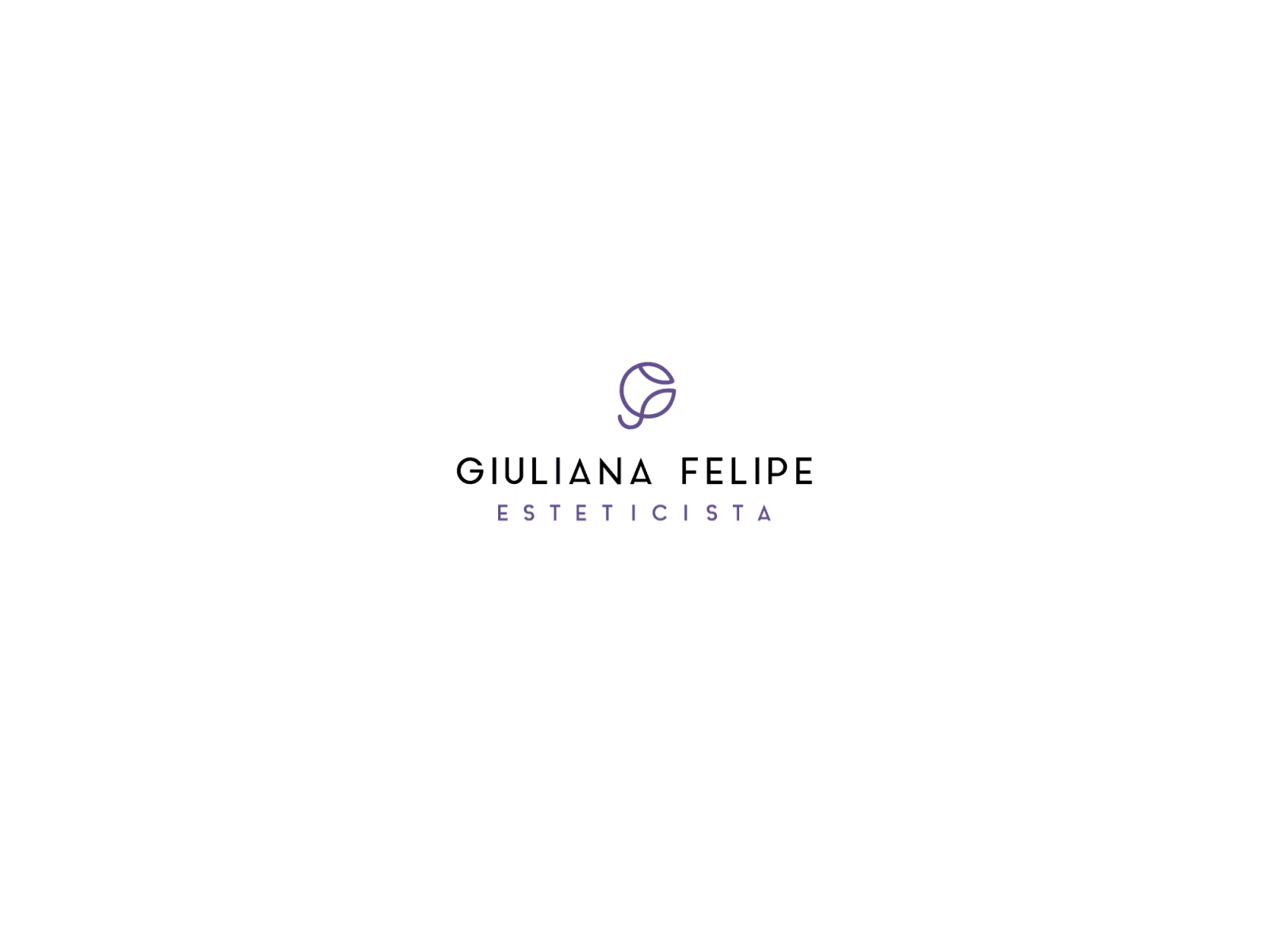 Logo for Giuliana Felipe 2d animation animation beaty animation beauty logo branding design flower logo g logo icon animation logo logo animation simple animation