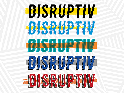 Disruptiv Logo Explorations design disruptive freelance logo personal brand progress studio typography