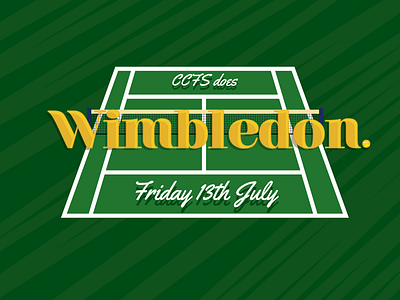 Wimbledon design illustration logo tennis type typography vector vector illustration wimbledon