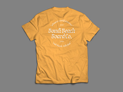 Bondi Beach Board Co. T Shirt no.3 apparel apparel design bondi branding design illustration logo type typography