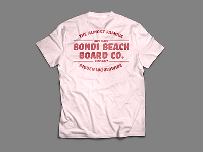 Bondi Beach Board Co. T Shirt no.4 apparel design apparel logo bondi branding design illustration type typography vector