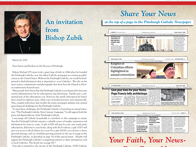 2020 Pittsburgh Catholic Next Century Campaign inside pages