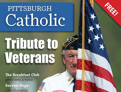 Tribute to Veterans magazine design indesign magazine non profit