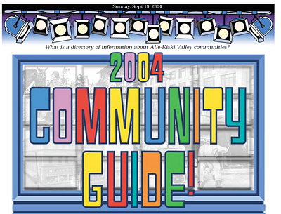 Community Guide Cover cover design illustration illustrator jeopardy newspapers valley news dispatch