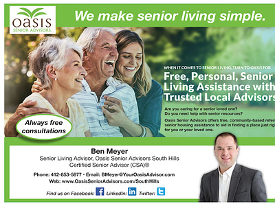 Oasis Senior Advisors ad