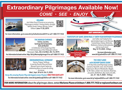 Pittsburgh Catholic sponsored pilgrimages