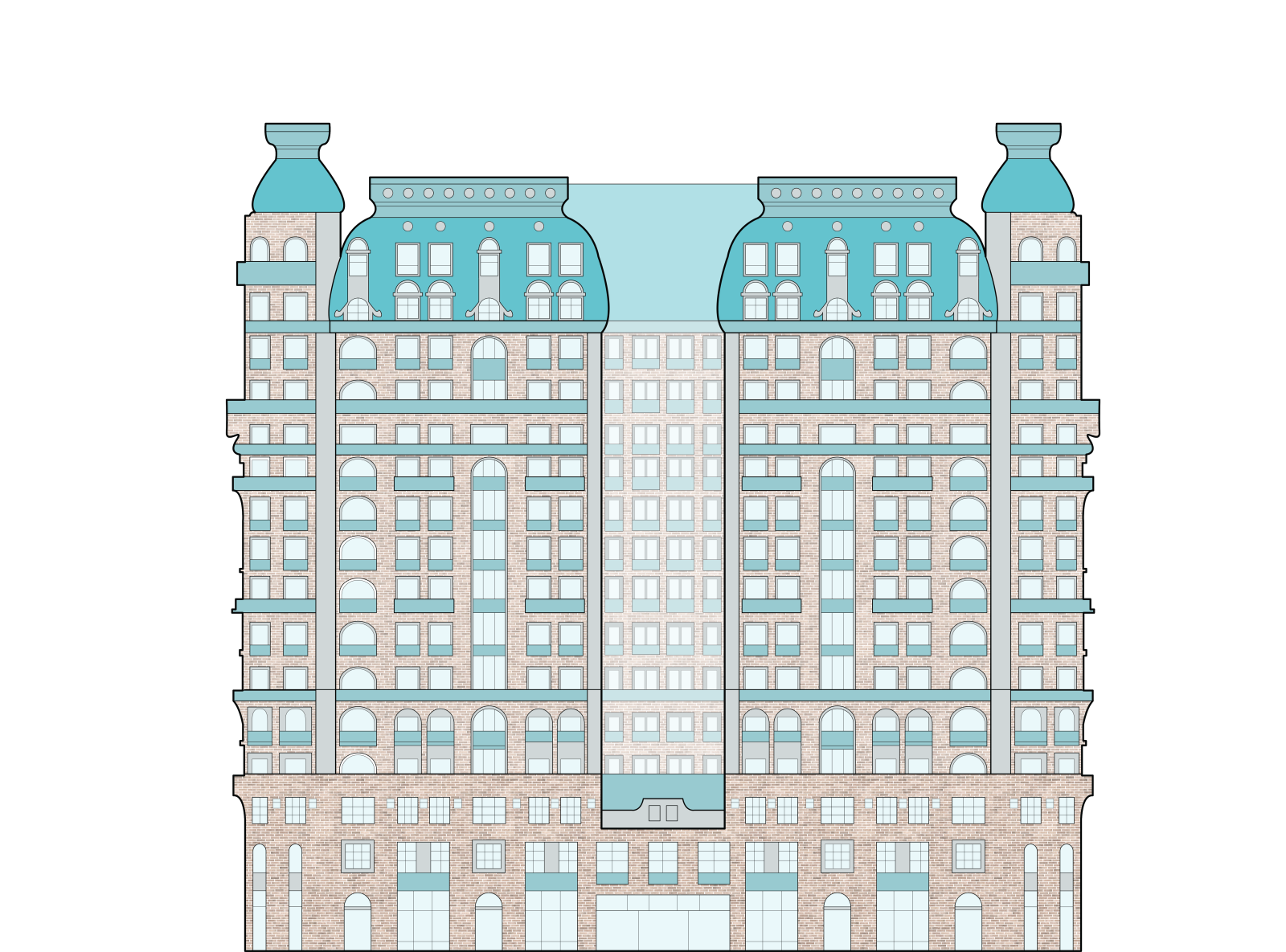 The Ansonia Building Poster by Sam DavidowitzNeu on Dribbble