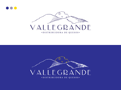 Logotipo VALLEGRANDE Distribuidora de Quesos branding branding design graphic design illustration logo vector