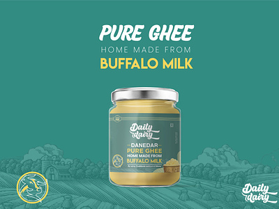 PURE GHEE OF COW AND BUFFALO LABEL AND PACKAGING DESIGN amazon amazon label design amazon packaging amazon packaging design box box packaging brand identity branding creative design fiverr graphic design illustration label label design logo packaging packaging design typography vector