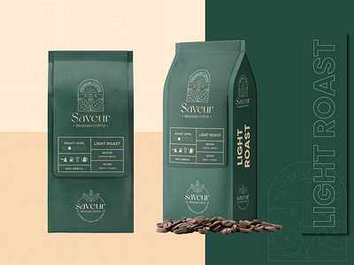 Saveur Coffee Branding Café l Kafe l label and Packaging design