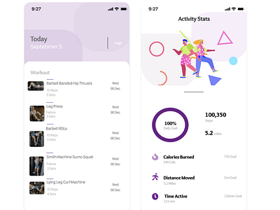 Fitness App Design