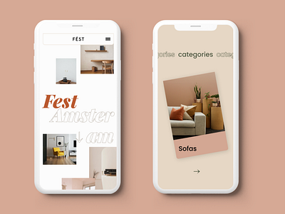 FEST Amsterdam | e-commerce mobile redesign mobile responsive ui design ux design visual design