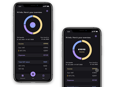 MOONEY | Manage your finances app design mobile native product ui