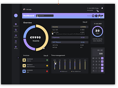 MOONEY | Manage your taxes app design desktop fintech native product product design ui