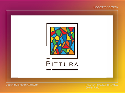 Pittura branding design goldenratio logo logotype designer logotypedesign typography