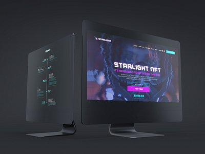 Starlight NFT graphic design logo ui ux web design