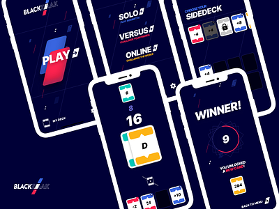 Blackzaak - Card game app card game design figma game mobile pazaak swiftui ui ux wip